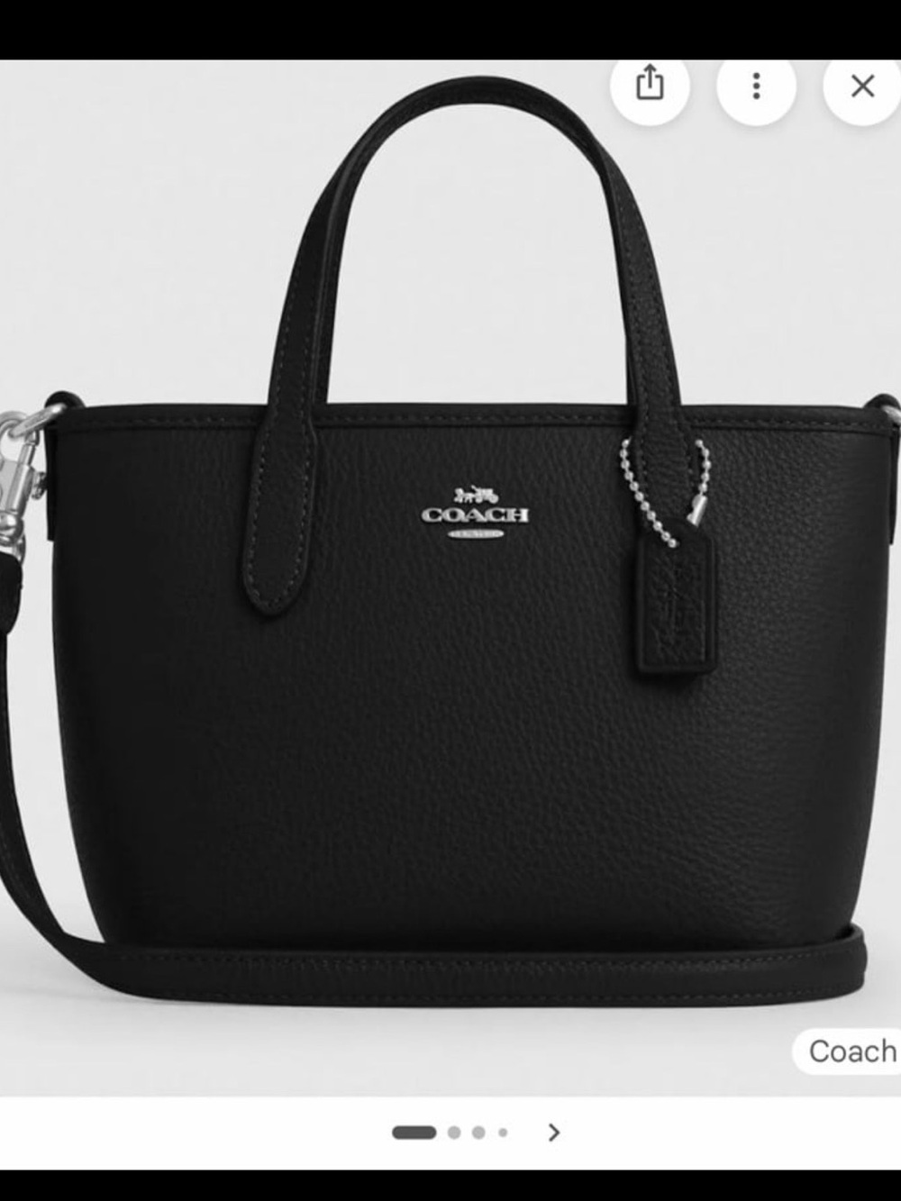 New Coach Mini City Tote Crossbody